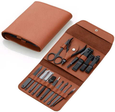 16 PCs Nail Clipper  Manicure & Pedicure Kit Rose