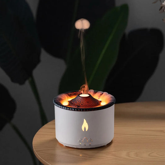 Volcanic Flame Aroma Diffuser  USB Charge Essential Oil Air Humidifier