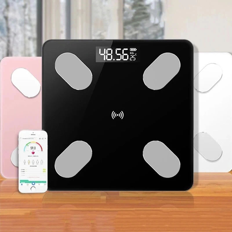 Body Fat Smart Digital Scale with Tape Weighting Scale Bluetooth Connected