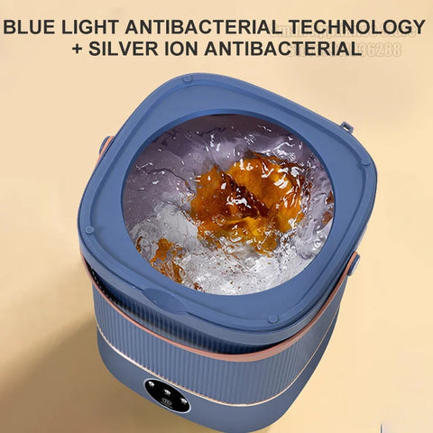 9L 6L Portable Washing Machine Big Capacity with Spin Dryer Bucket for Clothes