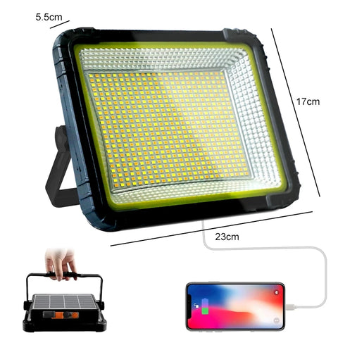10000mah Camping Lamp B-36 20000LM USB Rechargeable LED Solar Flood Light with Magnet Strong Light Portable