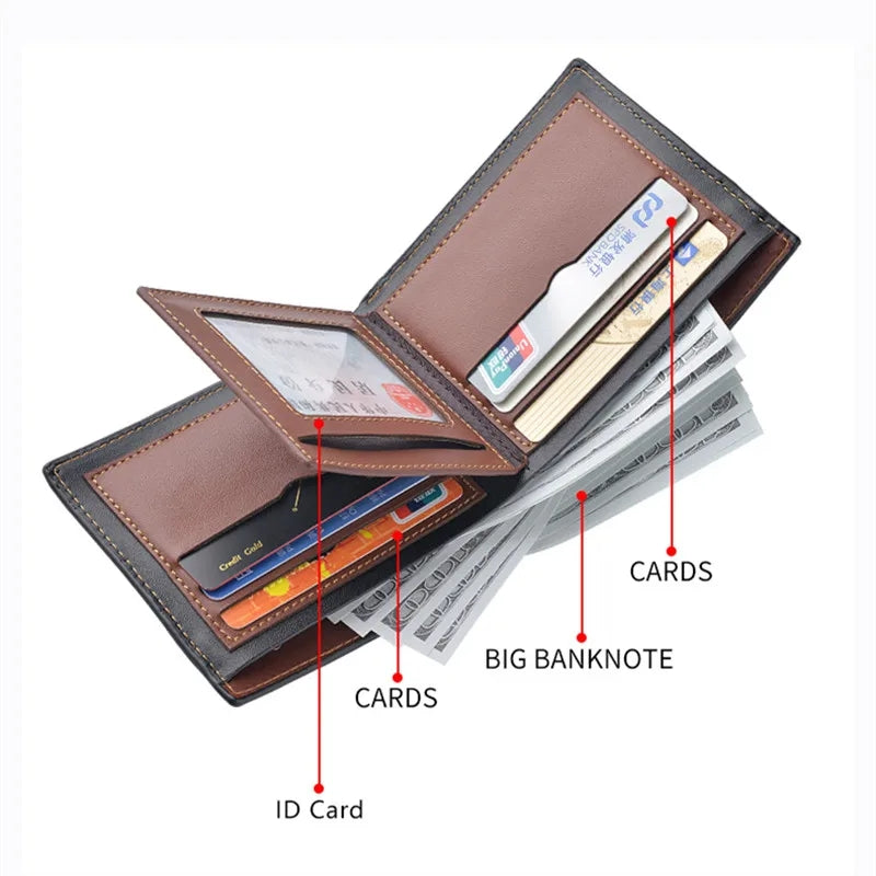 Genuine Leather Double Sided Wallet for Men Women Pro Uncle Brand