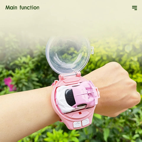 Portable Kids Mini Watch Remote Control Car Toy USB Charging - Birthday Gift
