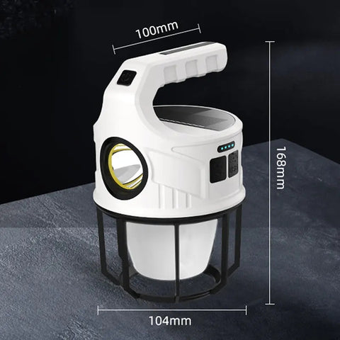 Solar LED Lamp Search Light with Torch
