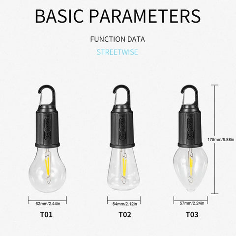 High Capicity Camping Lantern USB Rechargeable bulb light