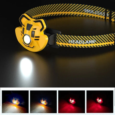 Imported cartoon Design Headlight Rechargeable and adjustable