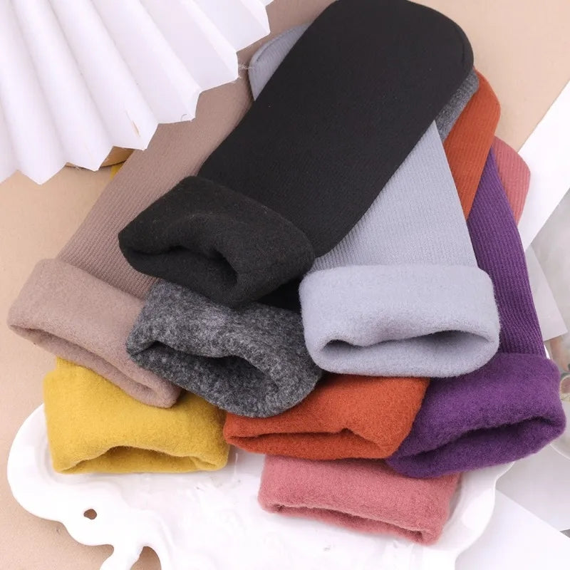 5 Pairs ladies Cashmere Velvet Fleece Socks