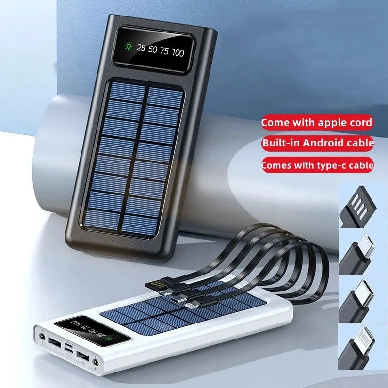 4 in 1 Solar Power Bank 10/20/50000mah Ultra-large Capacity