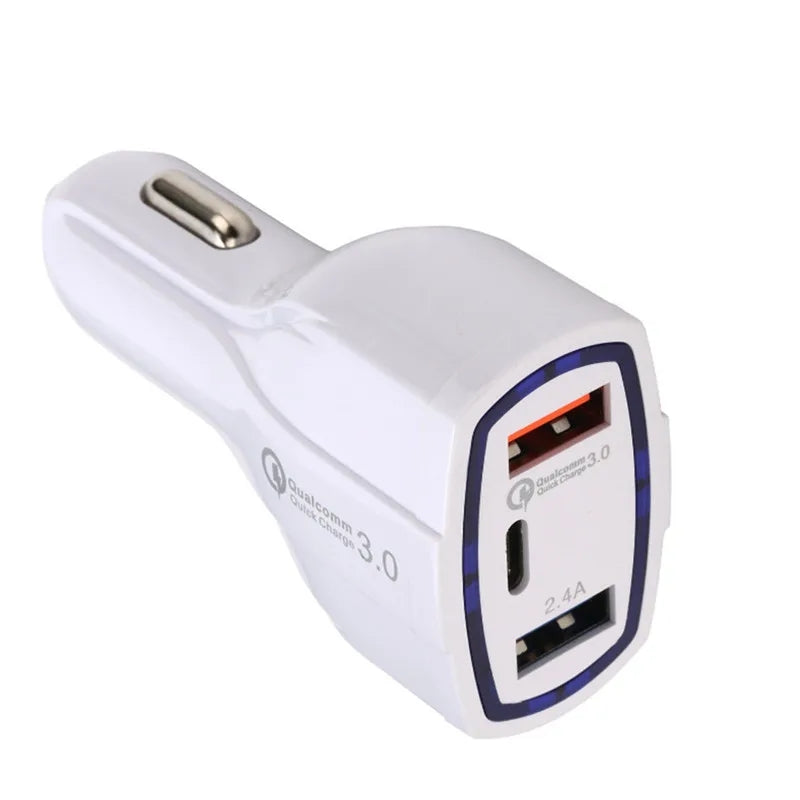 Imported Smart Car Charger Multi-function Fast multi USB Portable Three Ports