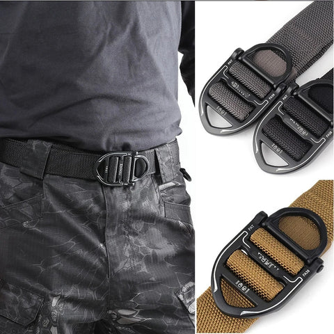 Heavy Duty Tactical Men's Alloy Buckle Nylon Adjustable Belt