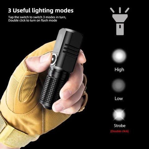 Powerfull Rechargeable Mini Pocket Smart Torch Imported