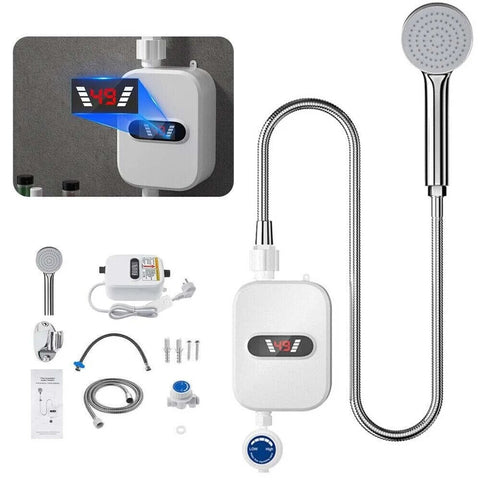 Instant Electric Water Heater Shower Bathroom Faucet EU Plug