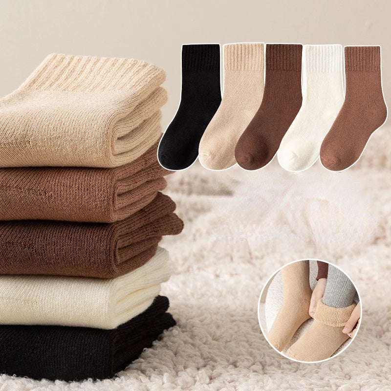 4 Pairs/Lot Children Winter Warm Towel Socks