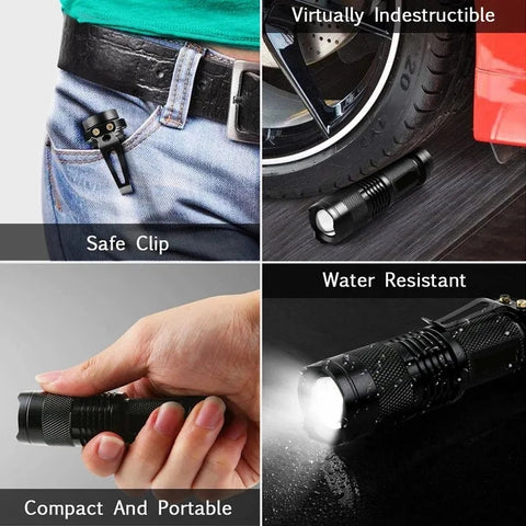 Lot Imported Zoomable  Rechargeable Torch XPE+COB