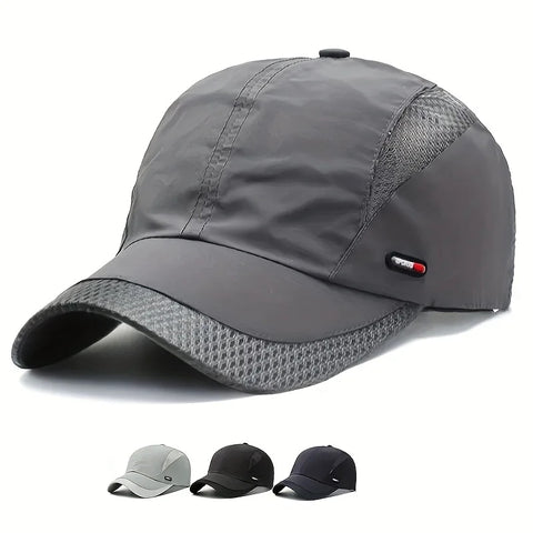Summer Lightweight Cap Mesh Breathable Thin Sun Hat Adjustable