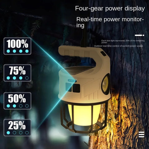 Solar Camping tent LED Rechargeable