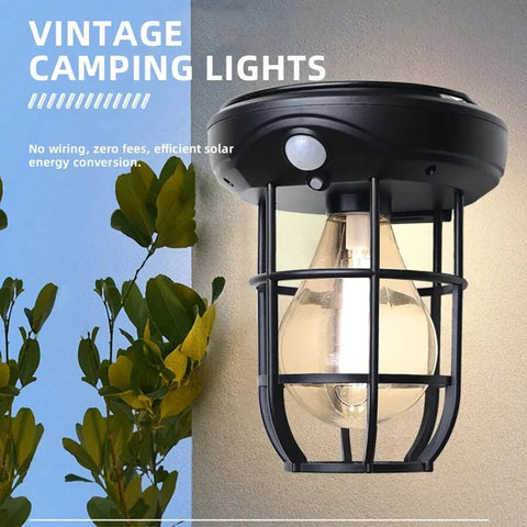 Solar Induction outdoor Led Camping Lantern with Hook