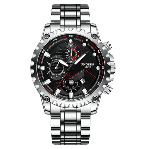 FNGEEN Watch Waterproof Stainless Steal Watch