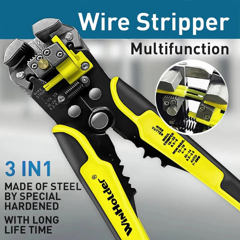 Self-Adjusting insulation pliers Crimping Cutter Wire Stripper Tool