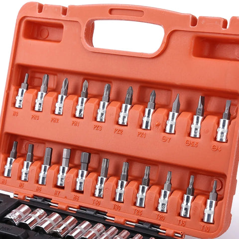 46Pcs Socket Wrench Set