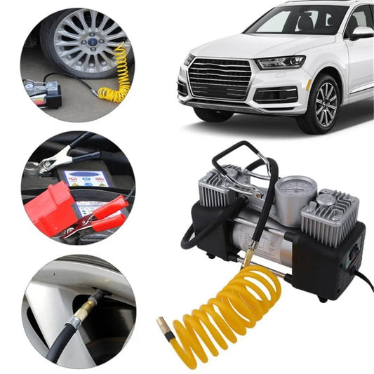 Double Cylinder Car Air Compressor Tyre
