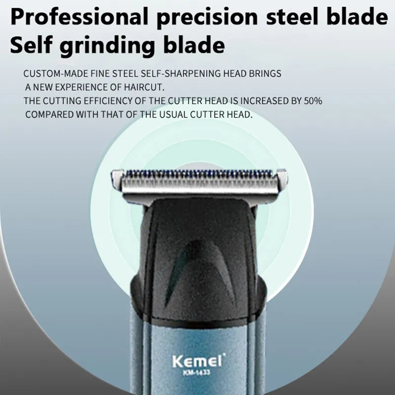 Kemei 7 in 1 Professional haircut, nose hair trimming, razor, multi-function USB razor Rechargeable