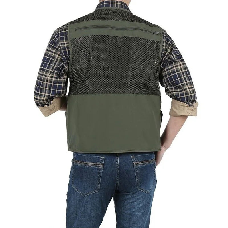 Tactical Fishing Vest jackets men Safari Jacket