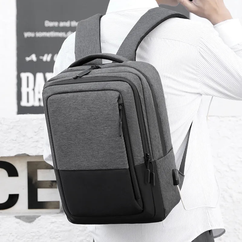 Mochila Waterproof USB Charging Bag 15.6 Business Backpack For Laptop Anti Theft