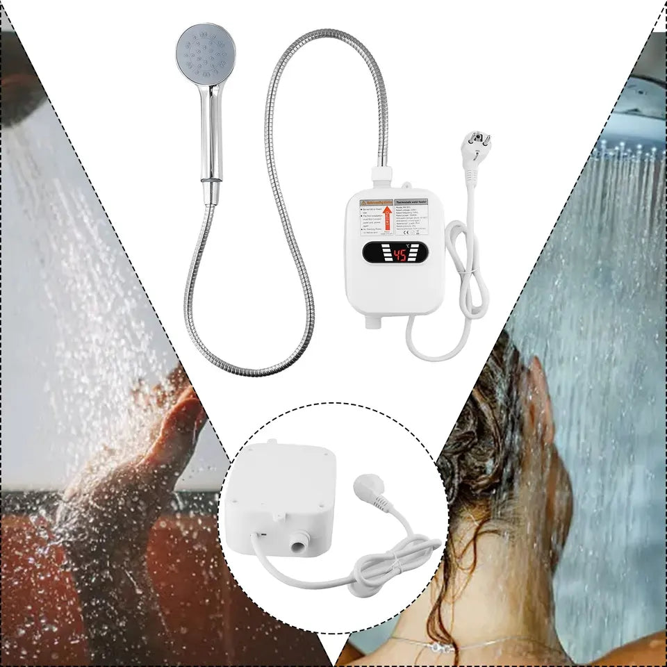 Instant Electric Water Heater Shower Bathroom Faucet EU Plug