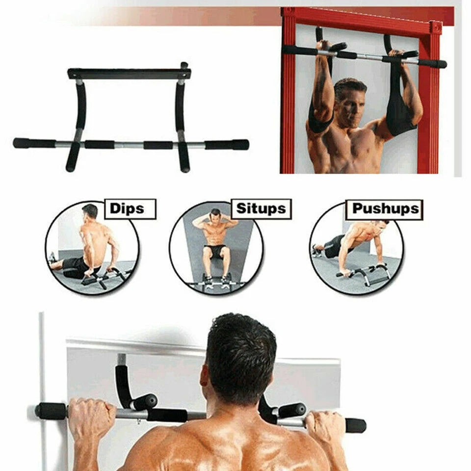 Multi-Functional Iron Gym Total Upper Body Workout Bar Portable Indoor Fitness Pull Up Bar Workout