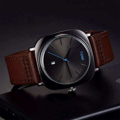 Tomi Stylish business Leather Strap Watch