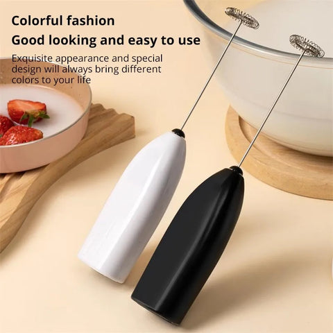 Coffee Egg Beater Mini Battery Powered Milk Frother Mixer