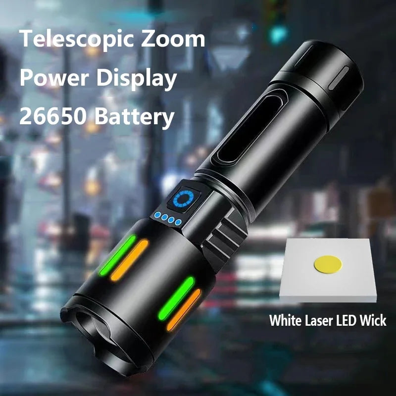 Long Range Canon Ruilang Most Powerful LED Flashlight Rechargeable