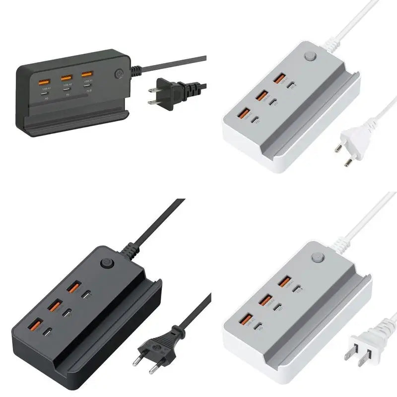 Moden Kate 6 In 1 35w Desktop Power Strip With 3 USB Fast CharginG