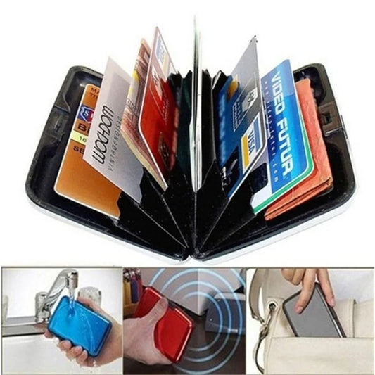 2 Set Anti-theft Brush Anti-magnetic Bank Card Holder Business Credit Card