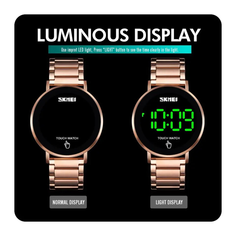 Skmei 1550 Touch Watch Led Display Waterproof Watch