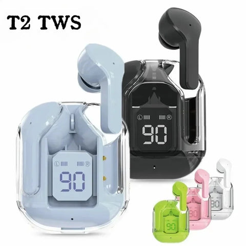 Air31 Wireless Earbuds Bluetooth 5.3,Transparent with Deep Bass