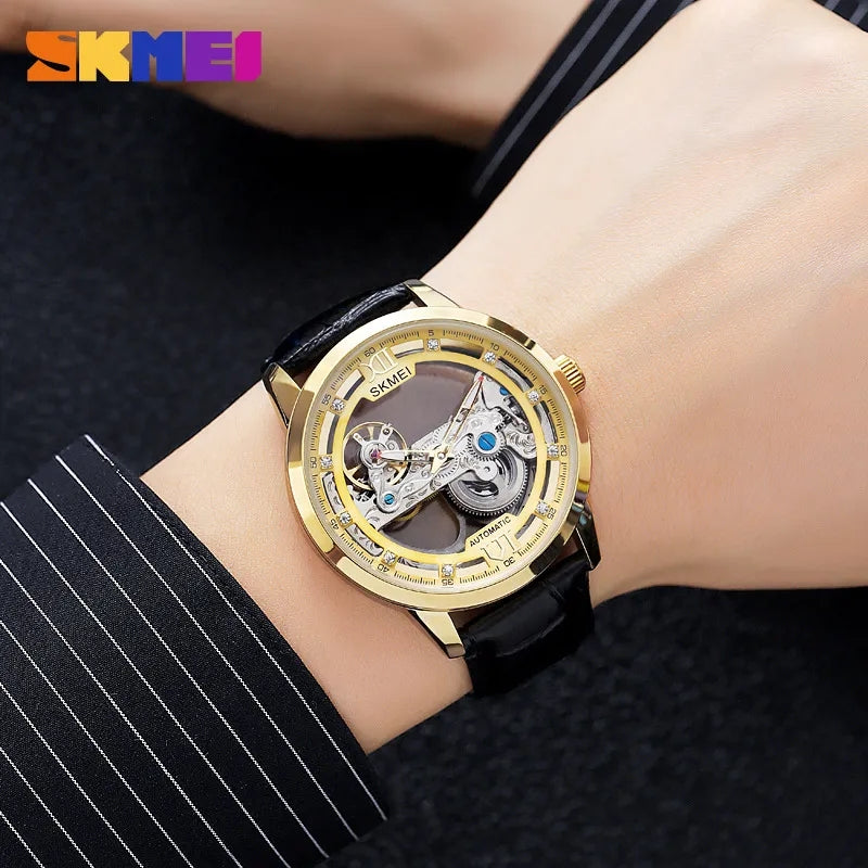 SKMEI Fashion Hollowed-out Men's Mechanical Watch