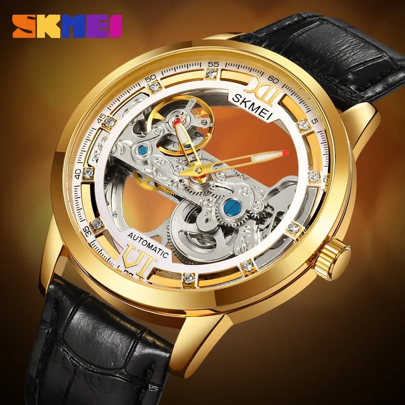 SKMEI Fashion Hollowed-out Men's Mechanical Watch