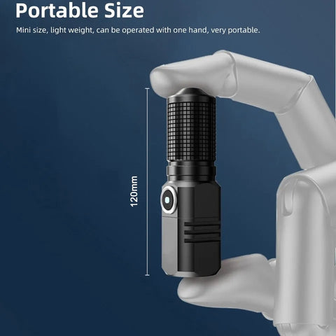 Powerfull Rechargeable Mini Pocket Smart Torch Imported