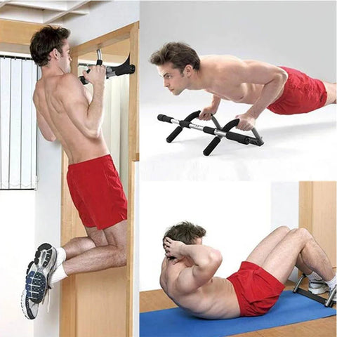 Multi-Functional Iron Gym Total Upper Body Workout Bar Portable Indoor Fitness Pull Up Bar Workout