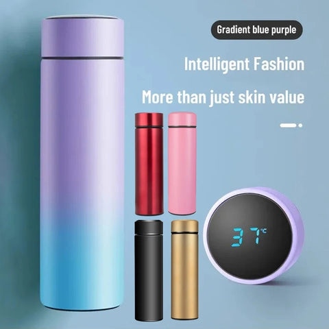 Digital Thermos Cup Intelligent Temperature Display Water Bottle Heat Preservation Vacuum Thermos Flask For Coffee Tea
