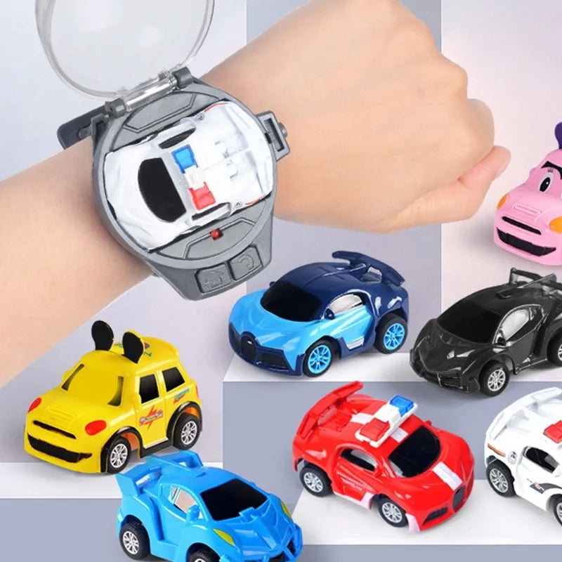Portable Kids Mini Watch Remote Control Car Toy USB Charging - Birthday Gift