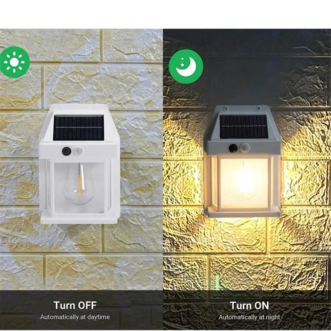 Solar Lights New Outdoor Tungsten Wire Wall Light