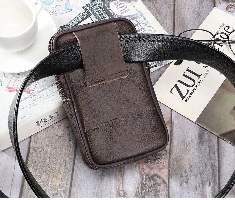 Men's Fashion Mobile Phone Waist Bag & Shoulder Bag