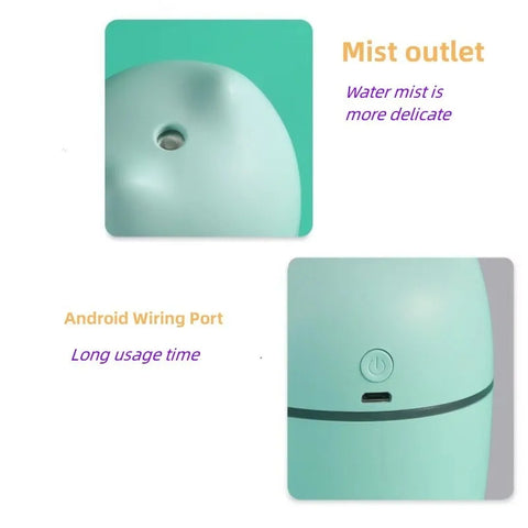 Cute Air Humidifier 260ml Essential Oil Spray Aroma Diffuser Mist Maker