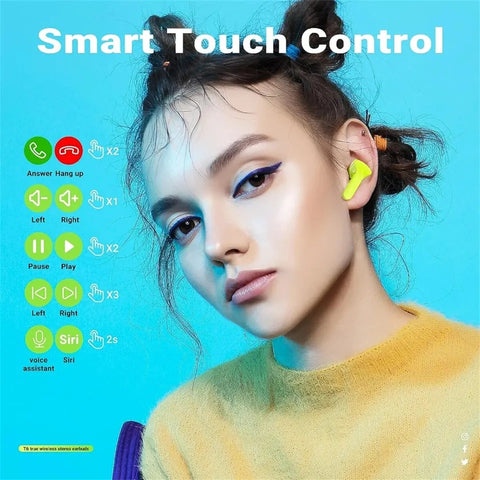 Air31 Wireless Earbuds Bluetooth 5.3,Transparent with Deep Bass