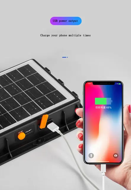 100Watt Solar Multifunctional Flood Light