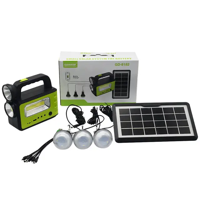 Multi Function Solar Portable Lighting System
4500mAh Off-Grid Solar System Kits for Camping