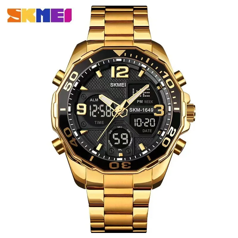 Skmei 1649 Dual Time Sports watch Chrono alam clock